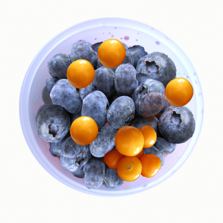 Arándanos con uvillas