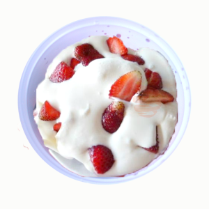 Frutilla con crema
